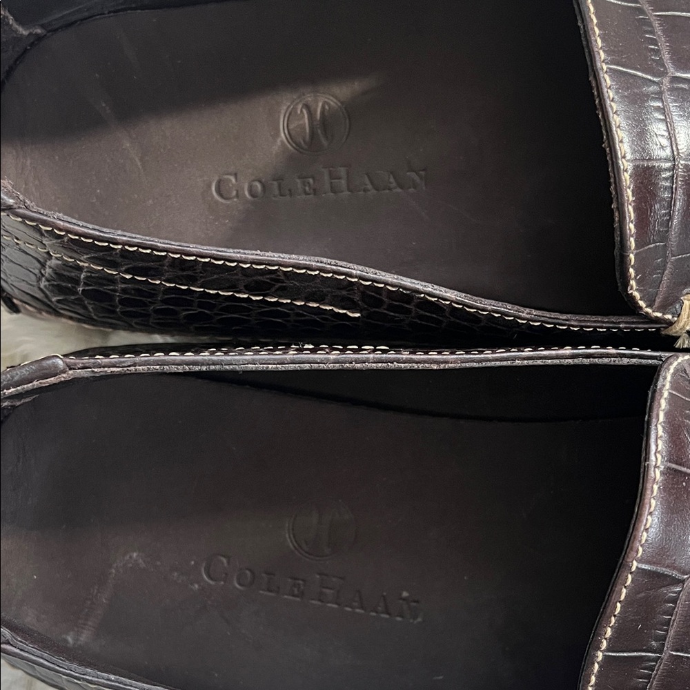 Cole Haan Men's Dark Brown Leather Loafers- New - Picture 8 of 9